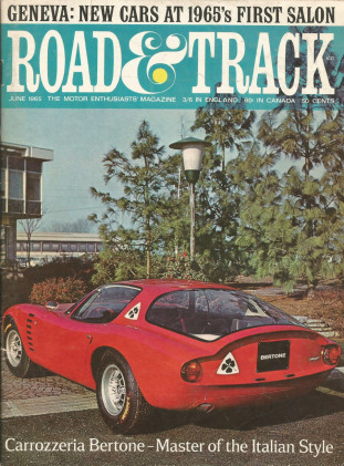 ROAD & TRACK 1965 JUNE - SEBRING-HALL-GT40-COBRA WIN